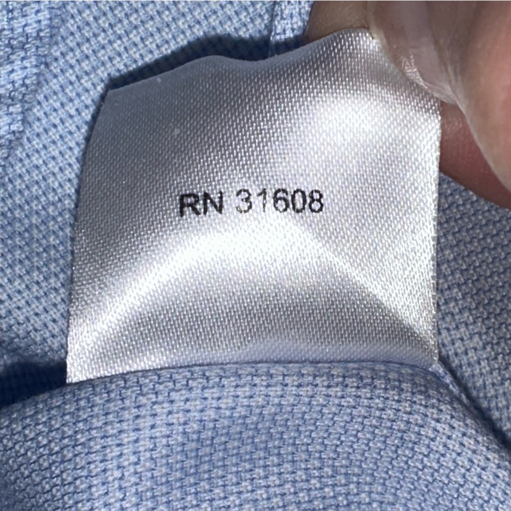 Jos A Bank Reserve Dress Shirt Mens Size 17.5 - 37 SLEEVE Blue Tailored Fit XXL - Picture 8 of 16